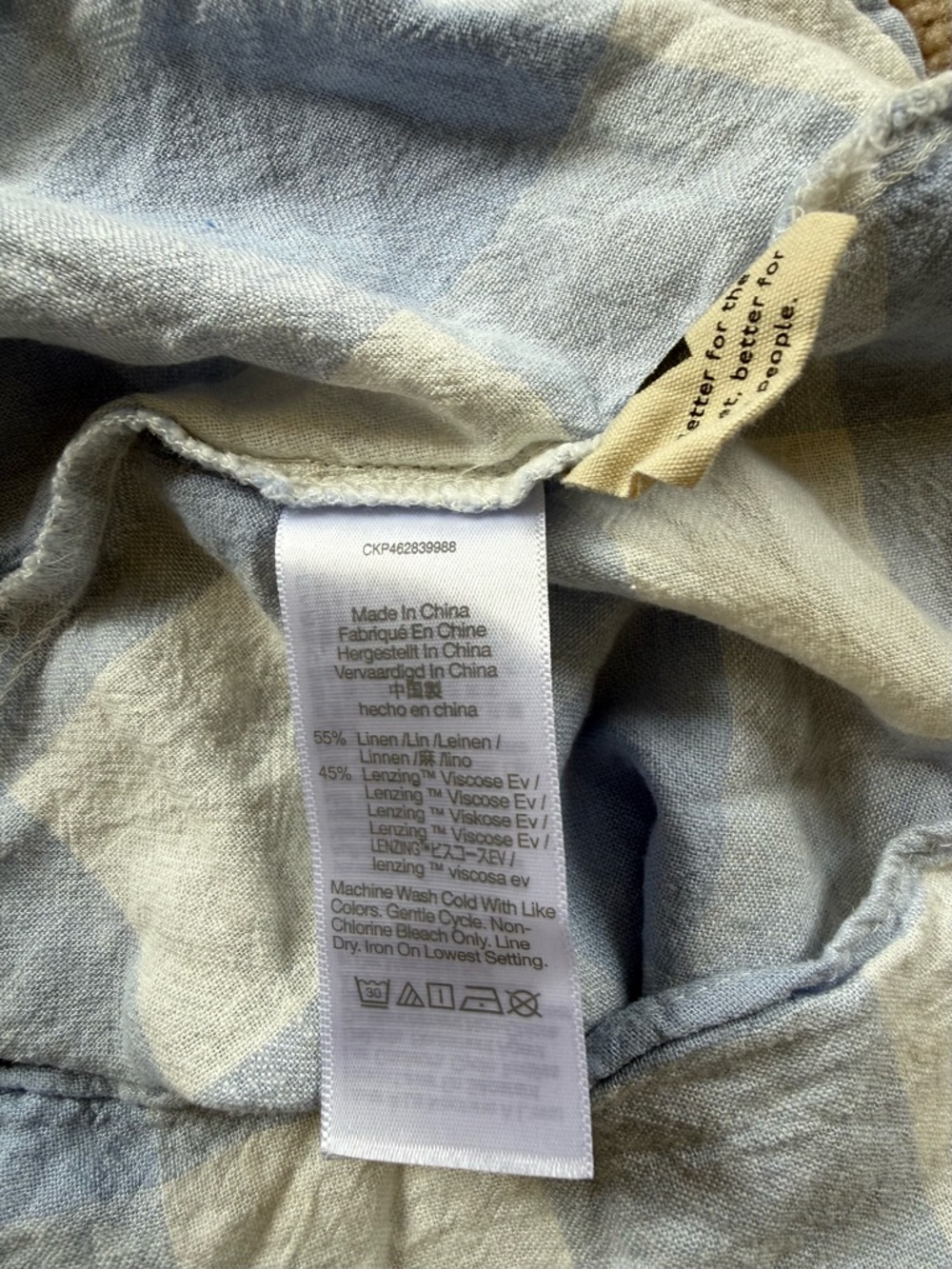 Madewell Blue & White Checkered Skirt size XXS - Picture 7 of 7